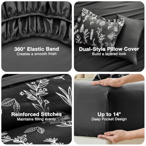Black California King Comforter Set