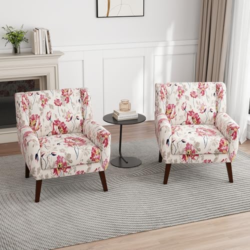 Floral Accent Chairs Set of 4 (4 Count)