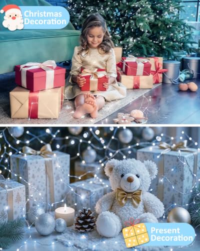 2 Pack 200 LED Fairy Lights Battery Operated with Remote