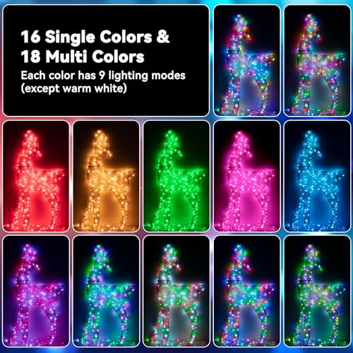 99 FT Color Changing Led Fairy Lights Plug in with Remote