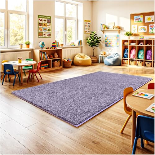 Soft & Colorful 5' x 5' Kids Classroom Area Rug