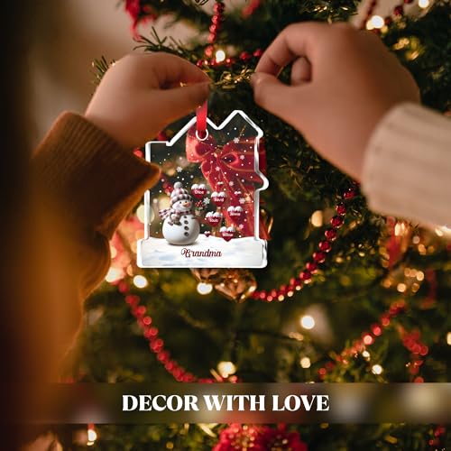 Happy Christmas Snowman Ornament