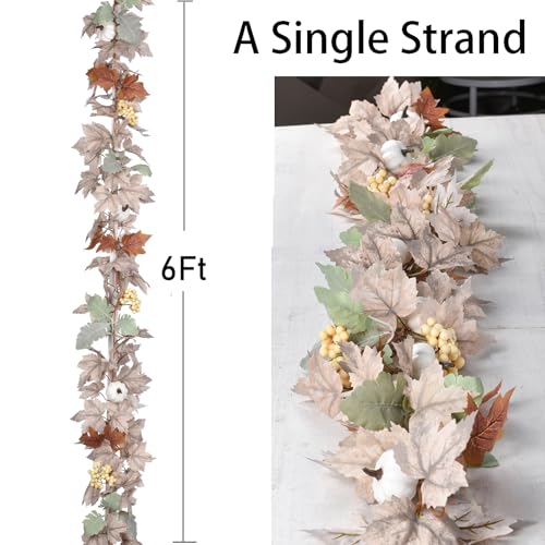 Pumpkin Fall Maple Leaf Garland
