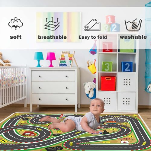 47"x71" Kids Rug Play Mat Soft & Non