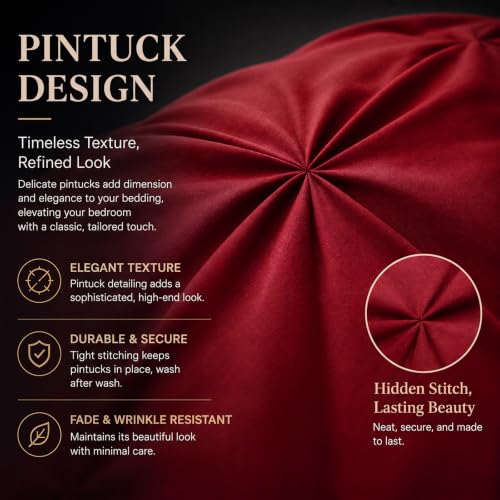 Twin XL Comforter Set Dark Red