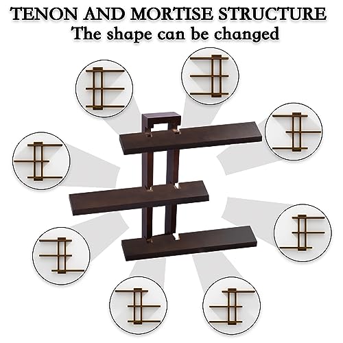 Variable Floating Shelves Wood Set of 3 (4 Count)