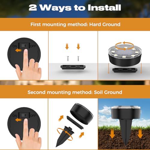 Mini Solar Ground Lights (4 Count)