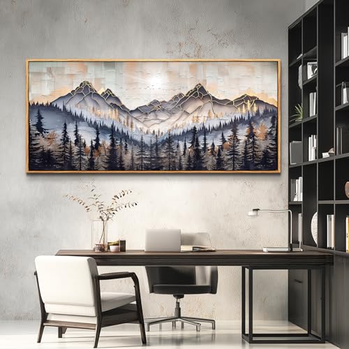 Large Canvas Abstract Ink
