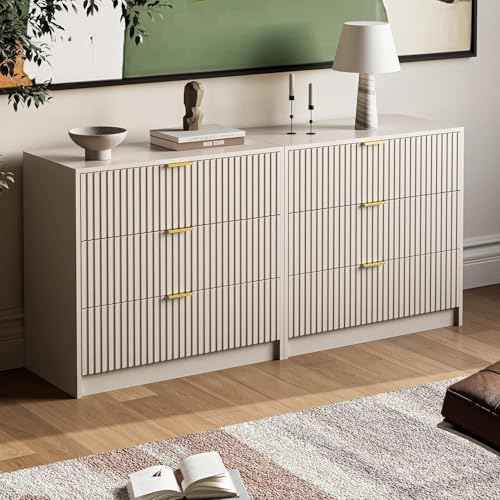 3 Drawer Nightstand Set of 2