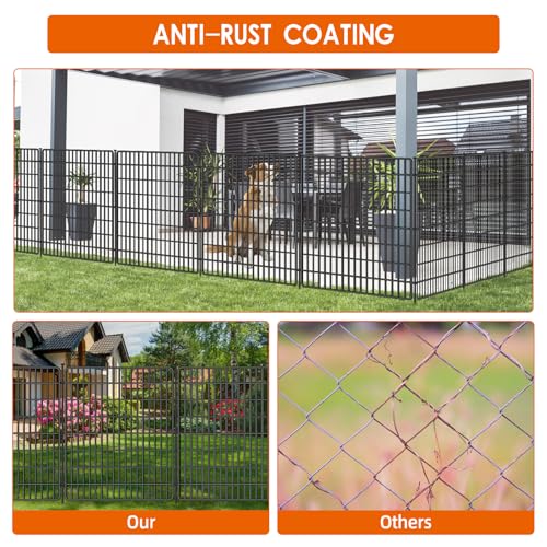 15 Panels No Dig Fence with Gate (15 Count)