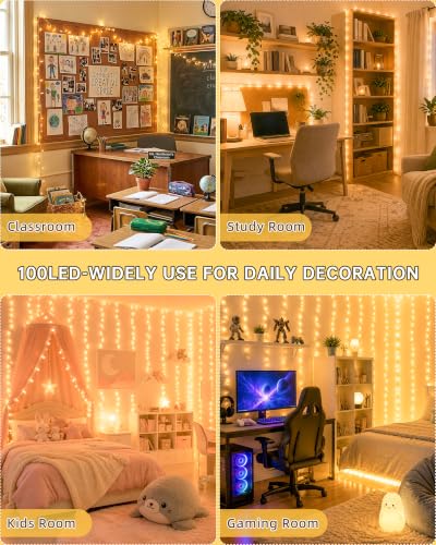 Warm White Christmas String Lights (33 Foot)