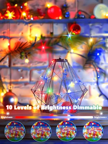4 Pack Fairy Lights Battery Powered with Remote Twinkle Lights Multicolor (4 Count)