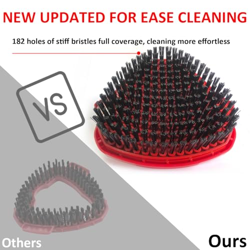 Spin Mop Scrub Brush Head Compatible with OCedar EasyWring 1 Tank System (2 Count)