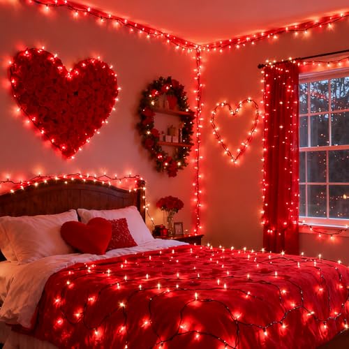 Red Christmas Lights Battery Operated