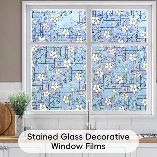 Stained Glass Window Film (12.898 Sq Ft)