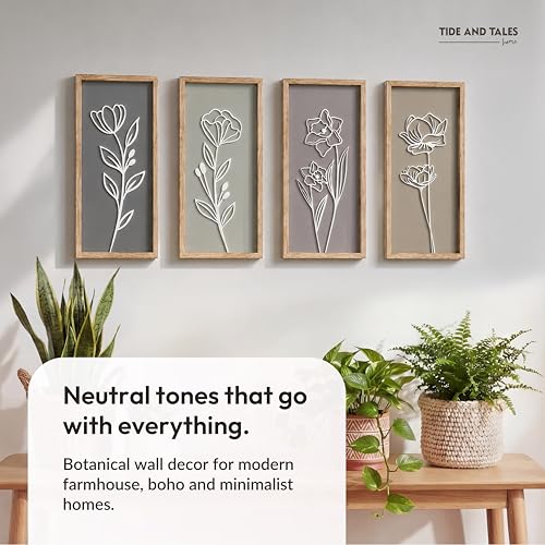 3d Framed Wall Art (4 Count)