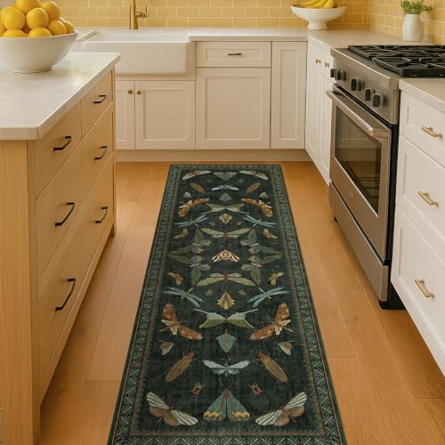 Insect 2x7 Stain Resistant Kitchen Runner Rugs (14 Sq Ft)