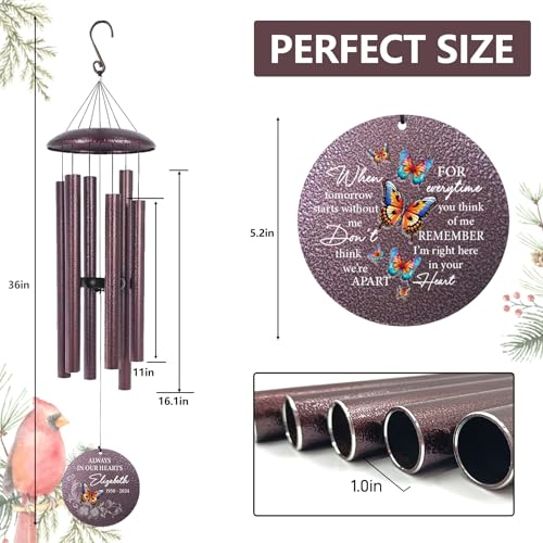 Personalized Memorial Wind Chime for Loss of Loved One 30