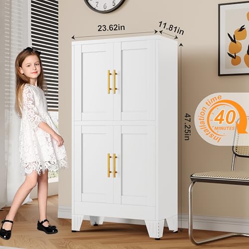 47.25" Metal Pantry Cabinet