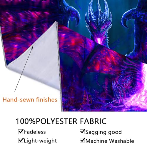 Evil Dragon Blacklight Tapestry