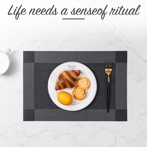 Placemats Set of 4 Washable Indoor (4 Count)