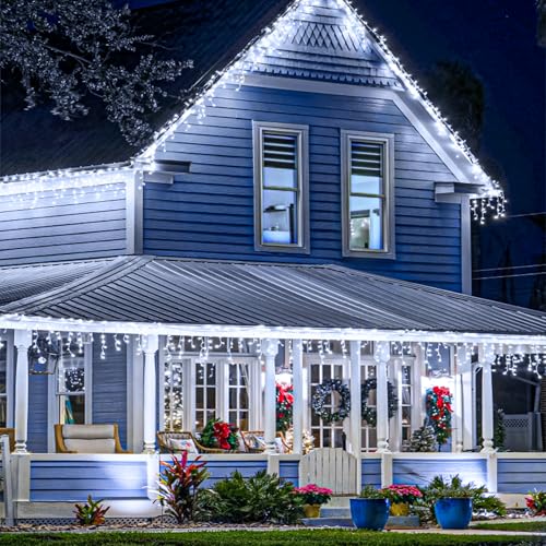 66FT 640 LED Icicle Lights for Outside