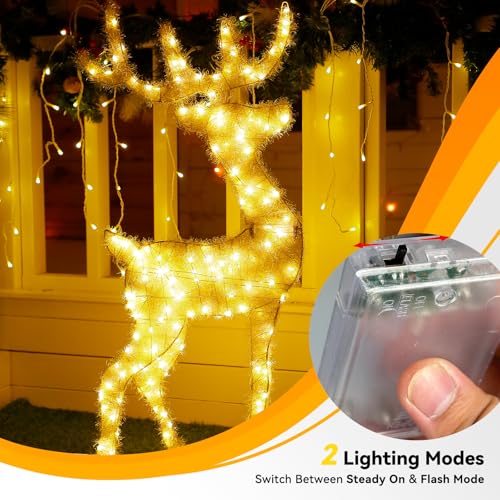4 Pack Warm White Fairy Lights Battery Operated