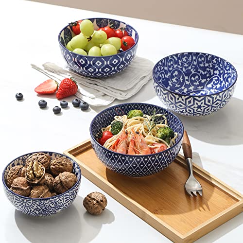 Ceramic Cereal Bowls Set of 6 (6 Count)