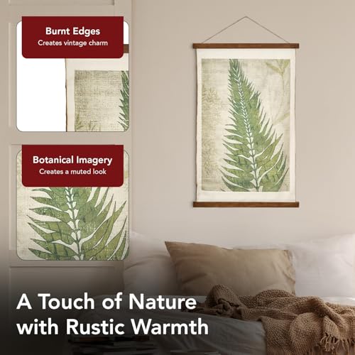 Botanical Fern Canvas Wall Hanging Tapestry