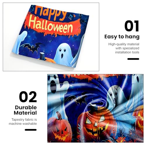 UV Reactive Halloween Tapestry