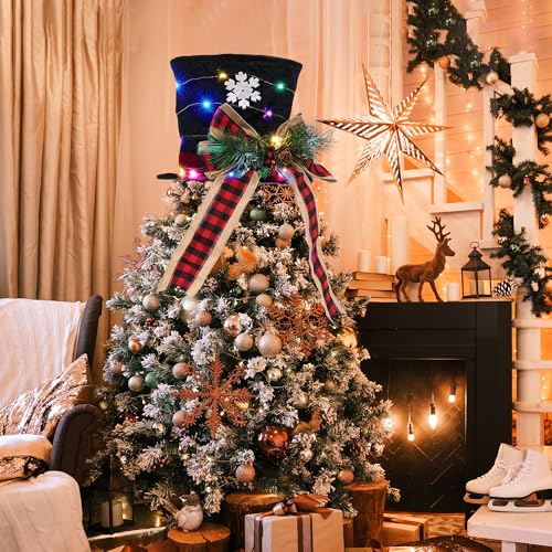 GENMOUS Christmas Hat Tree Topper
