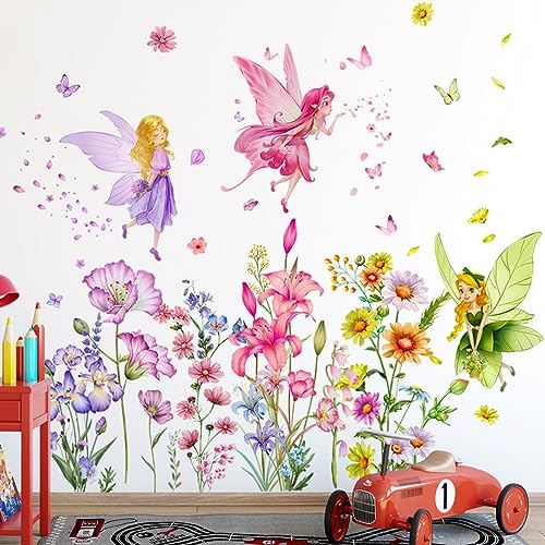 Set of 3 Sheets Size 40x12 Inch Spring Summer Window Cling Sticker Angels (93 Count)