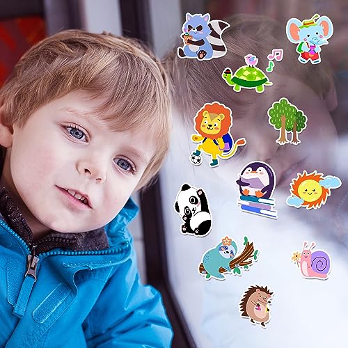 Brand Cute Animals 21PCS Thick Gel Clings Stickers for Kids