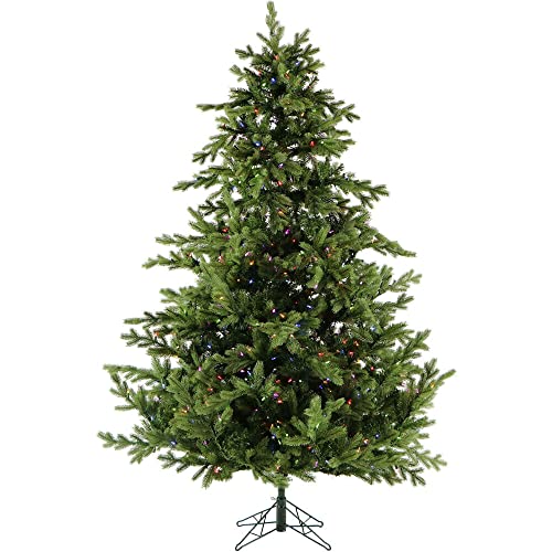 6.5 Ft. Foxtail Pine Artificial Christmas Tree with Dual Multicolor & Warm White LED Lights and Stand