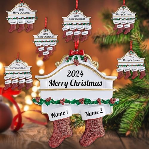 Personalized Ceramic Christmas Stocking Ornaments