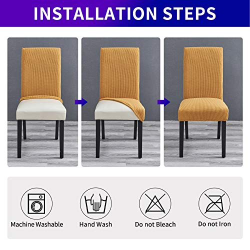 Stretch Chair Covers for Dining Room Set of 2