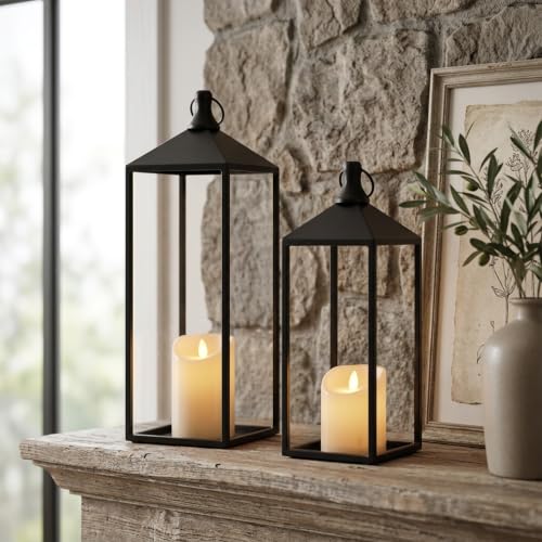 Lanterns Decorative Outdoor Indoor (2 Count)