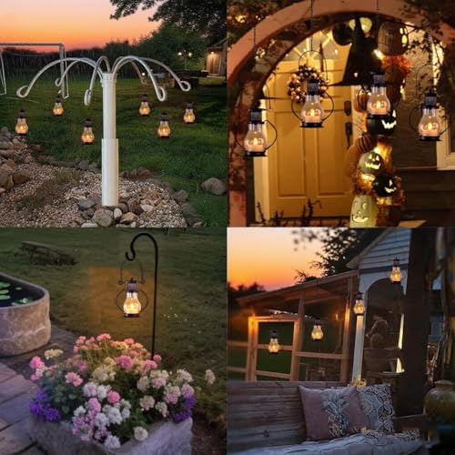 Solar Hanging Lanterns Outdoor Waterproof (4 Count)
