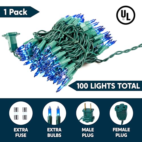 Blue Christmas String Lights (100 Count)
