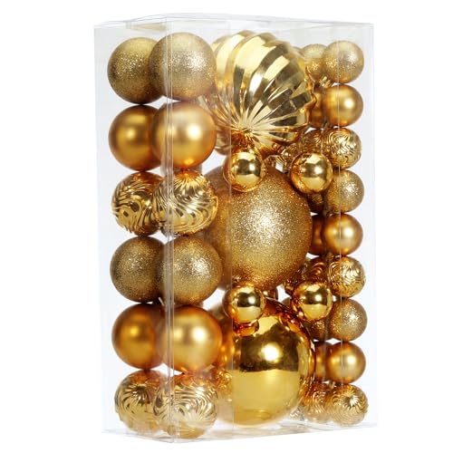 50pcs Shatterproof Christmas Ball Tree Ornaments