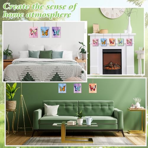 10 Pieces Large Spring Butterfly Unfinished Wood Crafts to Paint for Adults