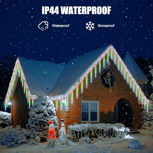 Christmas Meteor Shower Icicle Lights Outdoor (960 Count)