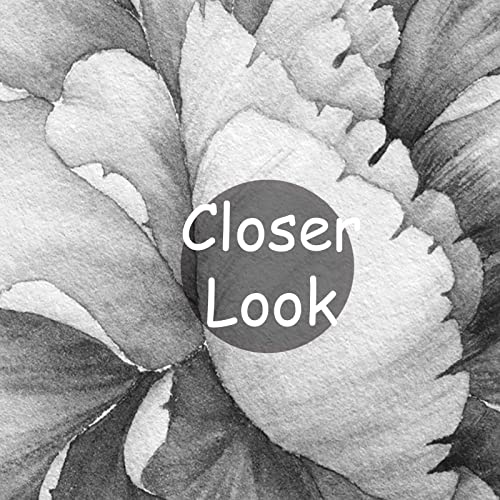Black and White Peonies Wallpaper Watercolor Floral Mural Wallpaper for Bedroom Living Room