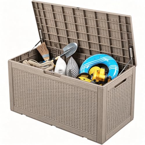 110 Gal Outdoor Storage Box Waterproof Lockable
