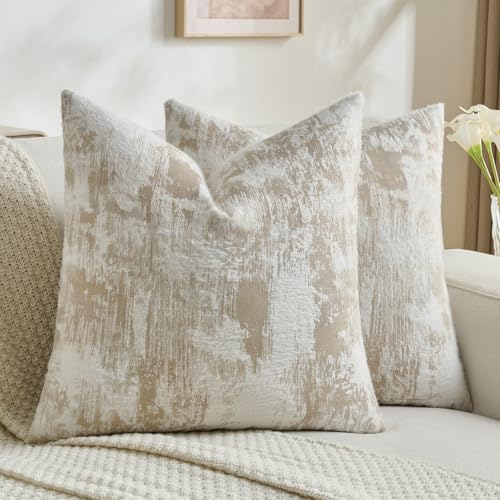 Pack of 2 Faux Cashmere Throw Pillow Covers 22x22 Inch (2 Count)