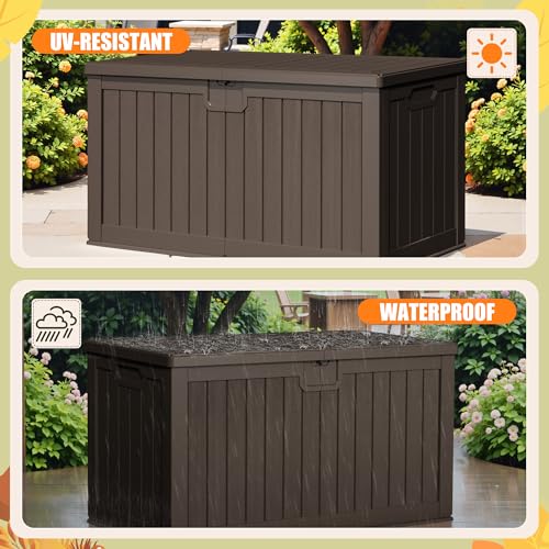 HDPE 240 Gallon Deck Box Double