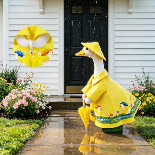 3 Pcs Raincoat Porch Goose Outfits Set (3 Count)