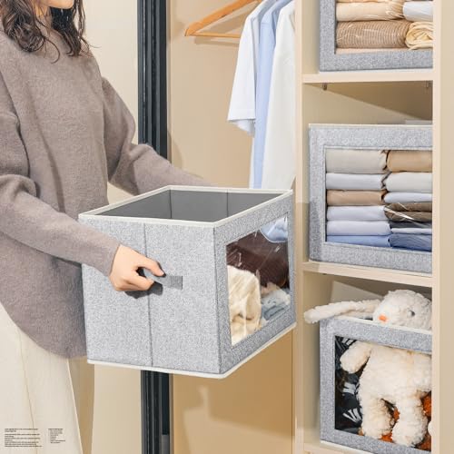 Stackable Storage Bins with Lids (5 Count)