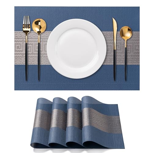 Placemats Set of 4 Washable Indoor (4 Count)