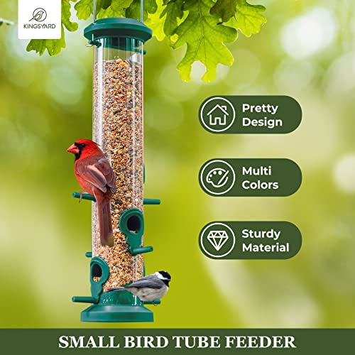 2 Pack Tube Bird Feeders for Outdoors Hanging